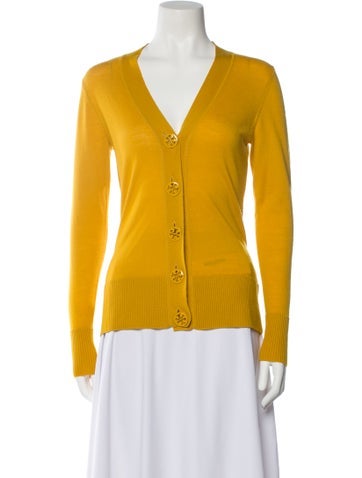 Tory Burch Knitwear Wool V-Neck Sweater XS