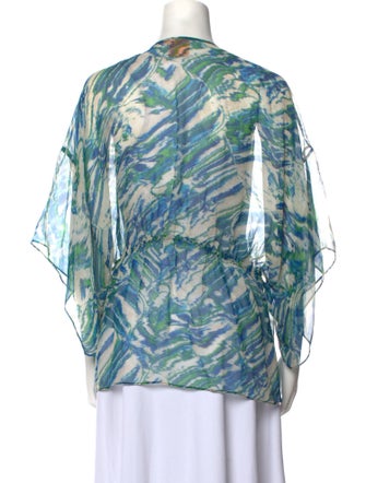 Tory Burch Printed Scoop Neck Tunic