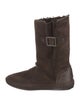 Tory Burch Suede Whipstitch Trim Boots