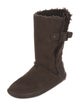 Tory Burch Suede Whipstitch Trim Boots