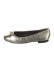 Tory Burch Leather Bow Accents Ballet Flats
