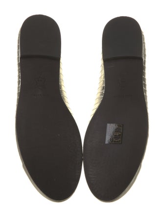 Tory Burch Leather Bow Accents Ballet Flats