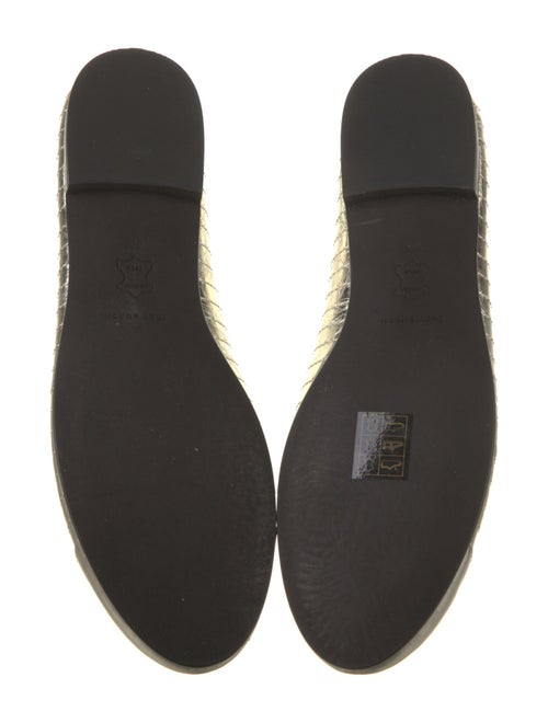 Tory Burch Leather Bow Accents Ballet Flats