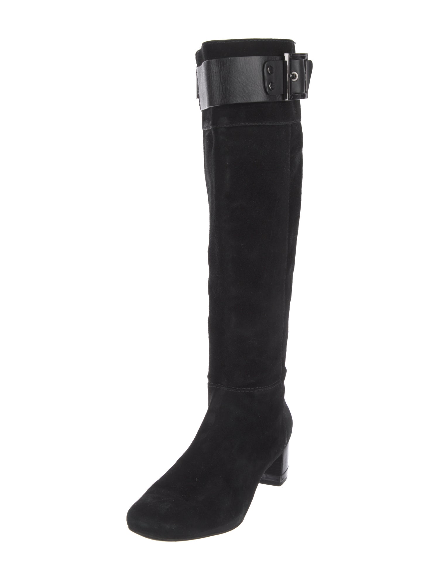 Tory Burch Suede Leather Trim Embellishment Boots
