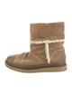 Tory Burch Suede Fur Trim Boots