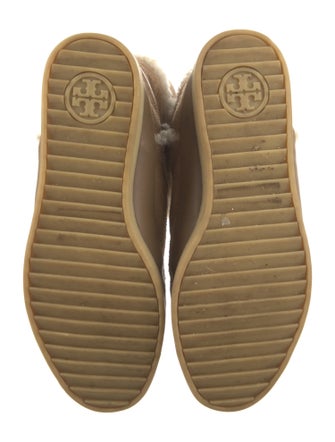 Tory Burch Suede Fur Trim Boots