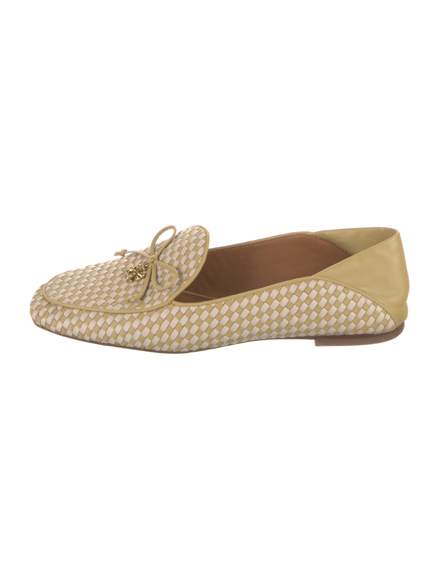 Tory Burch Leather Patterned Loafers