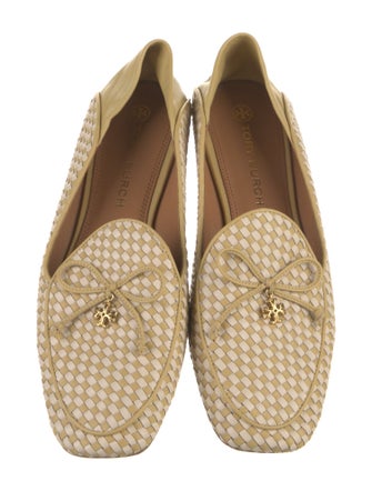 Tory Burch Leather Patterned Loafers