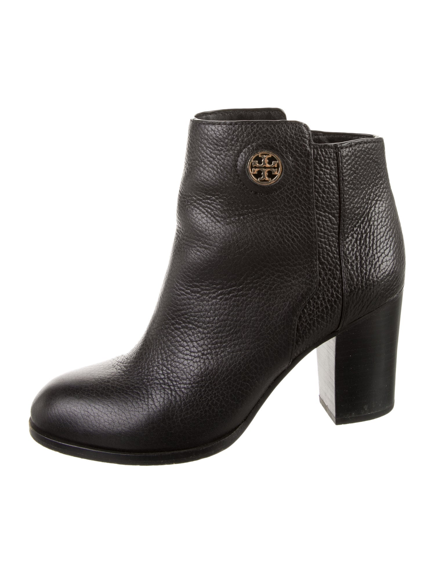 Tory Burch Leather Studded Accents Boots