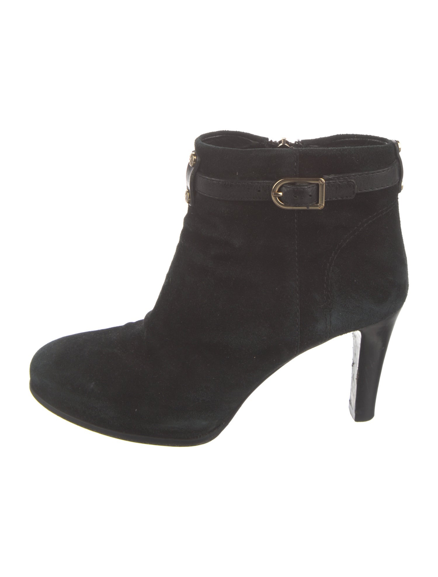 Tory Burch Suede Studded Accents Boots