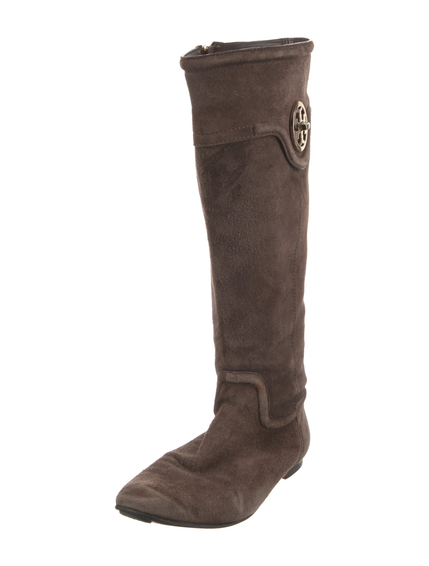 Tory Burch Suede Riding Boots