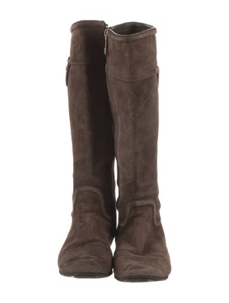 Tory Burch Suede Riding Boots