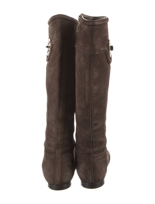 Tory Burch Suede Riding Boots
