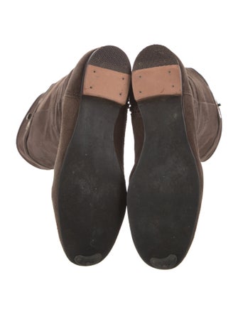 Tory Burch Suede Riding Boots