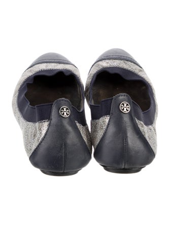 Tory Burch Signature Logo Leather Ballet Flats