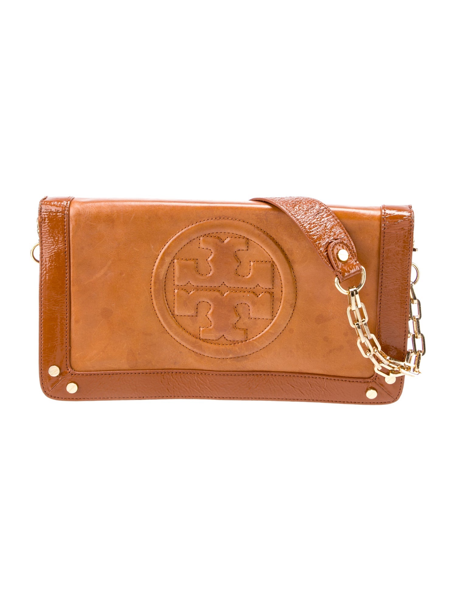 Tory Burch Brown Leather Shoulder Bag