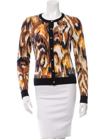 Tory Burch Cropped Wool Cardigan