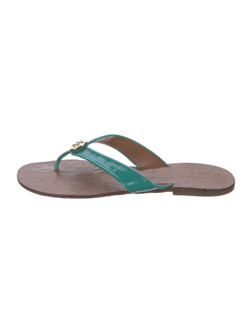Tory Burch Patent Leather Flip Flops