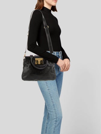 Tory Burch Leather Top Handle Bag