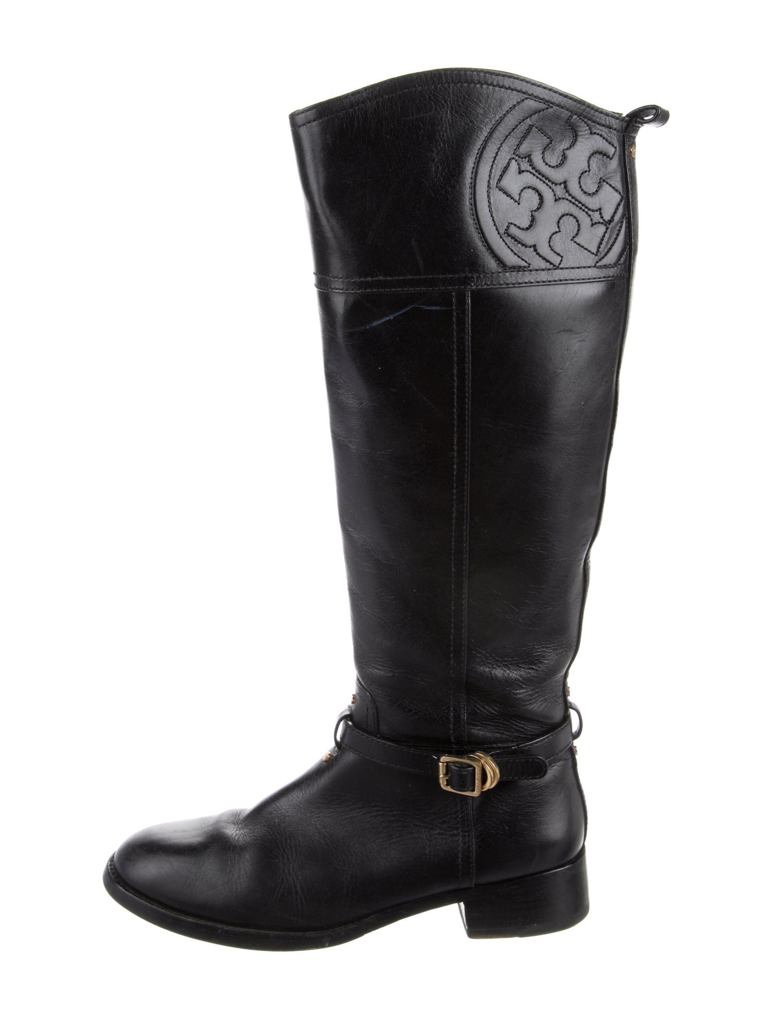 Tory Burch Leather Riding Boots