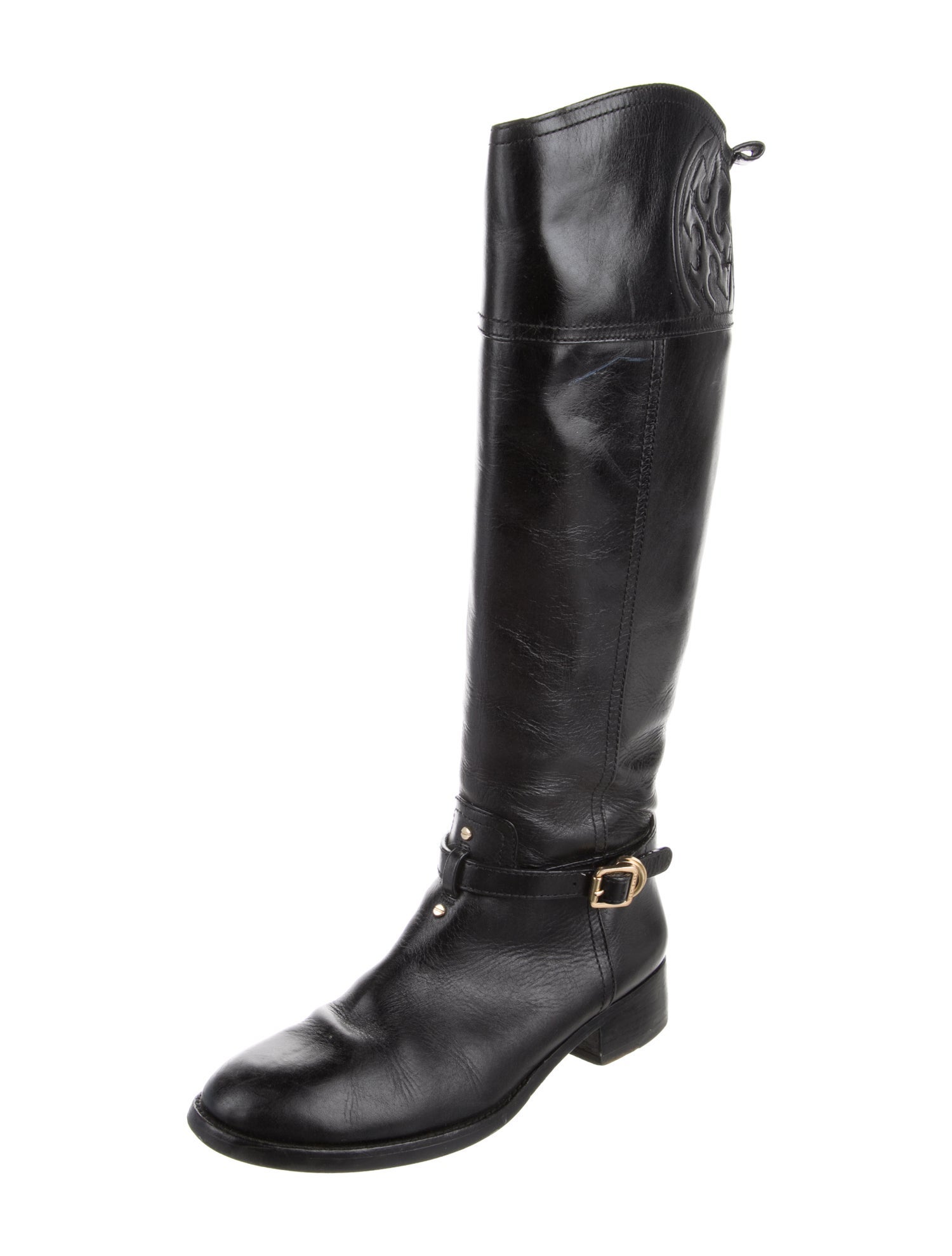 Tory Burch Leather Riding Boots