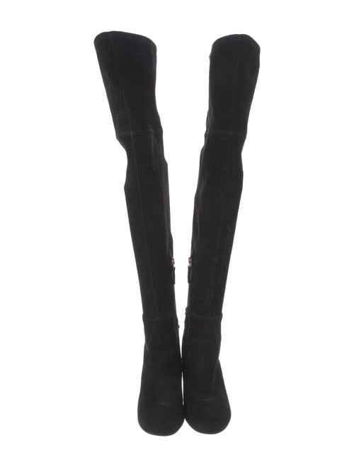 Tory Burch Suede Bow Accents Boots