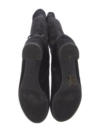 Tory Burch Suede Bow Accents Boots