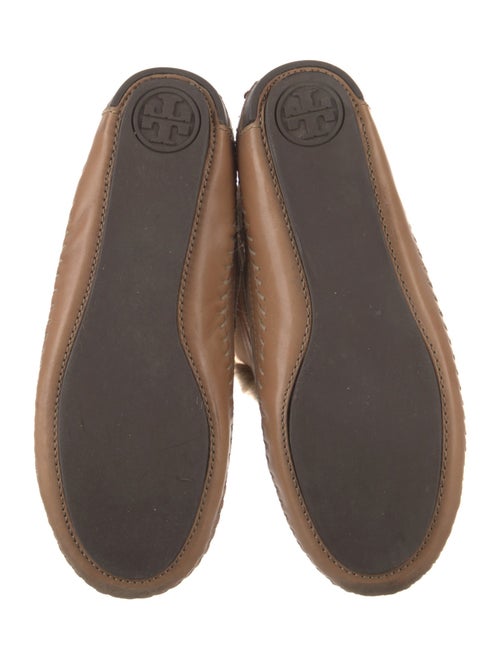 Tory Burch Suede Fur Trim Lace-Up Boots