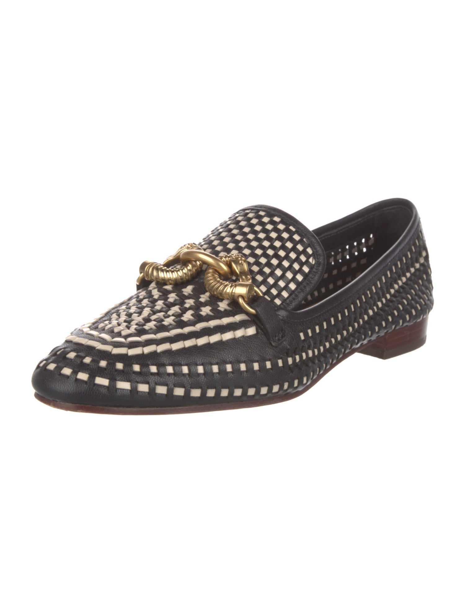 Tory Burch Leather Printed Loafers
