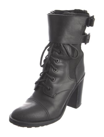 Tory Burch Leather Combat Boots