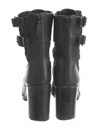 Tory Burch Leather Combat Boots