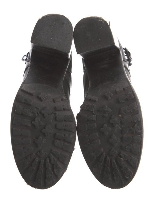 Tory Burch Leather Combat Boots