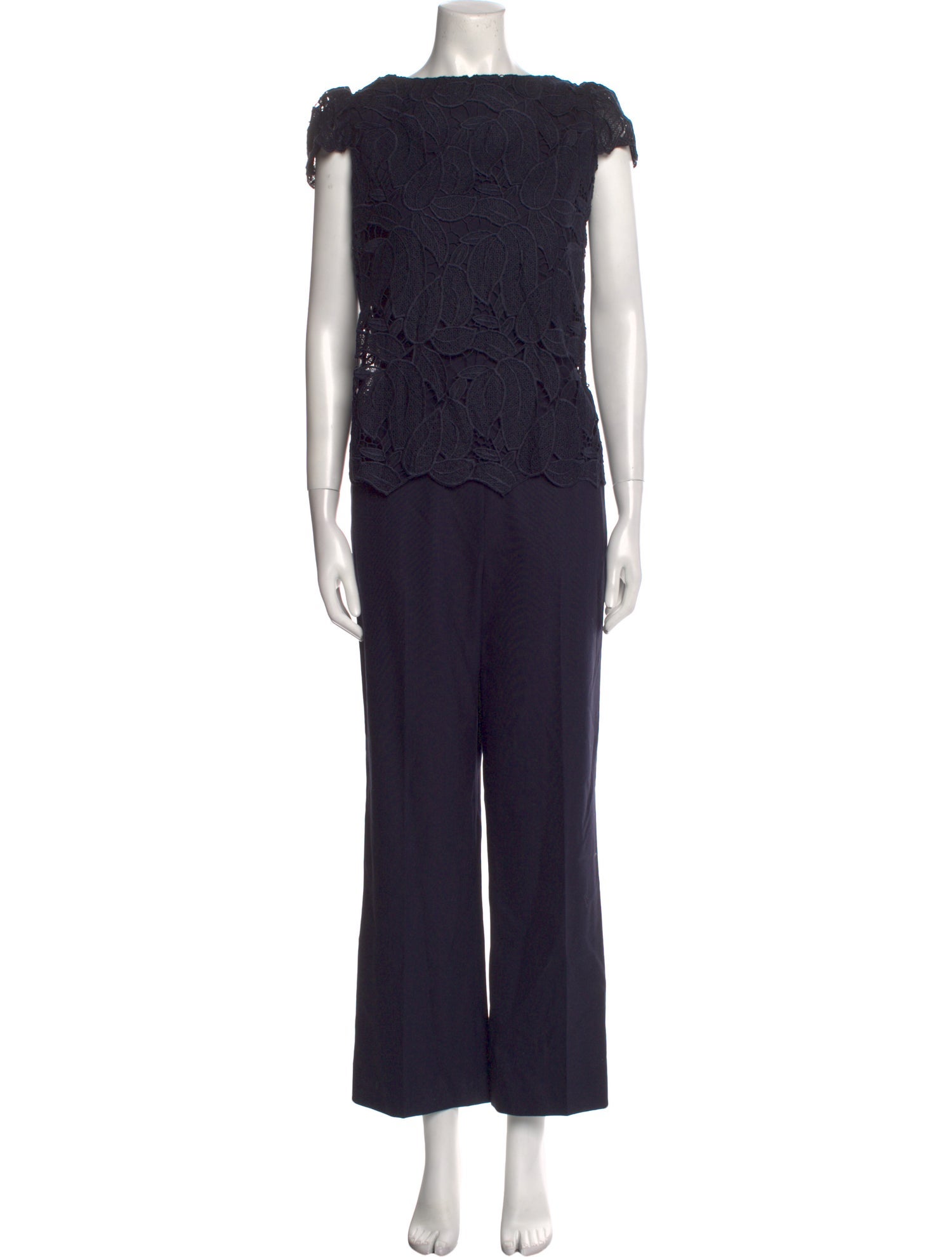 Tory Burch Bateau Neckline Jumpsuit