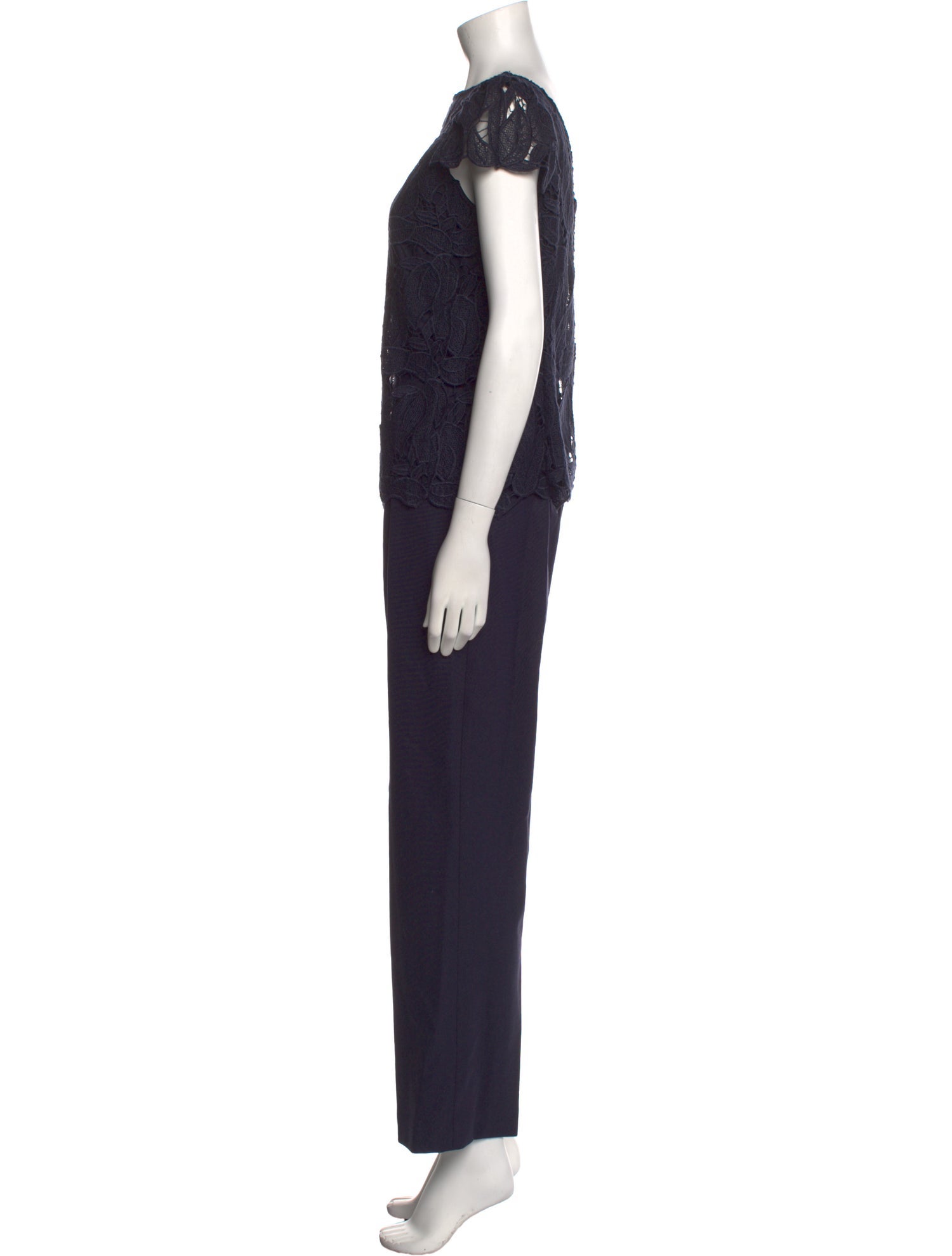 Tory Burch Bateau Neckline Jumpsuit