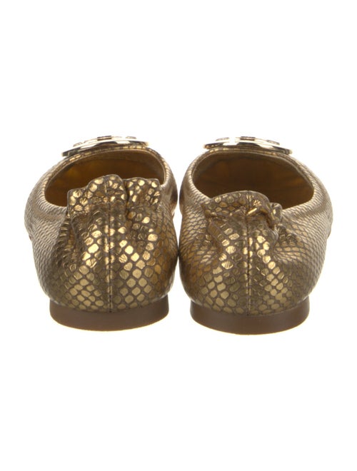 Tory Burch Leather Animal Print Ballet Flats