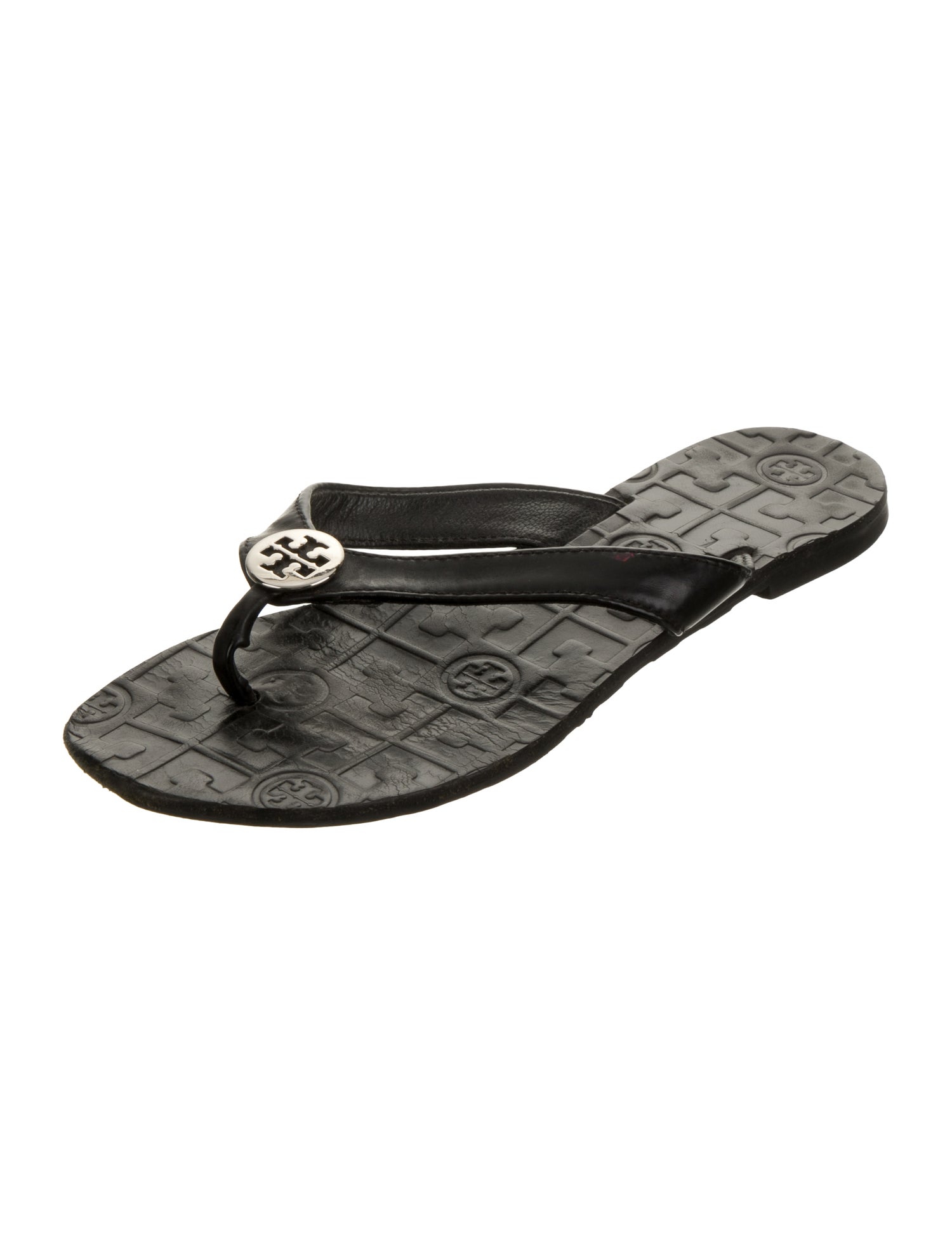Tory Burch Leather Flip Flops