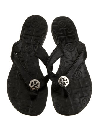 Tory Burch Leather Flip Flops