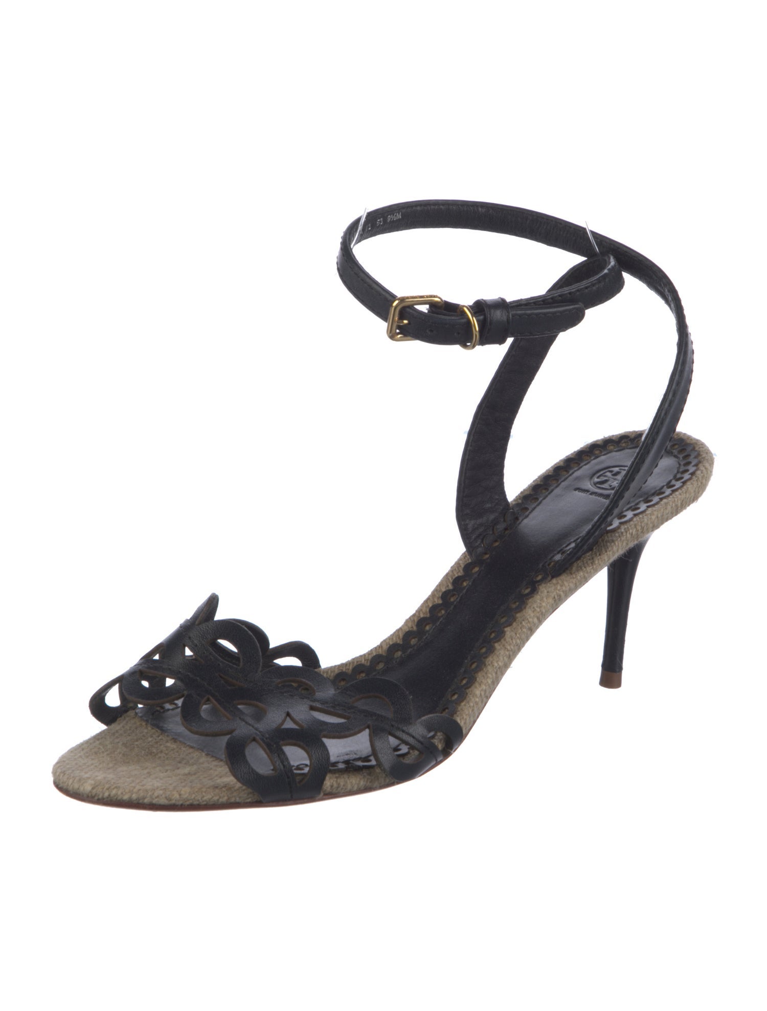 Tory Burch Leather Lasercut Accents Sandals