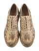 Tory Burch Printed Embroidered Accent Oxfords