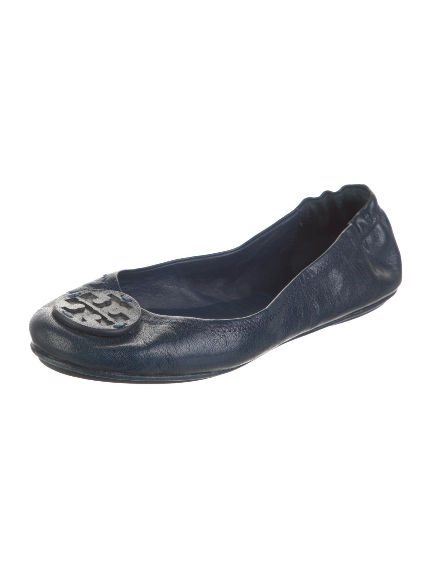 Escarpins Plats En Cuir Véritable JOIE - Taille US 6 (Femme) Gris - Neuf Avec Boîte