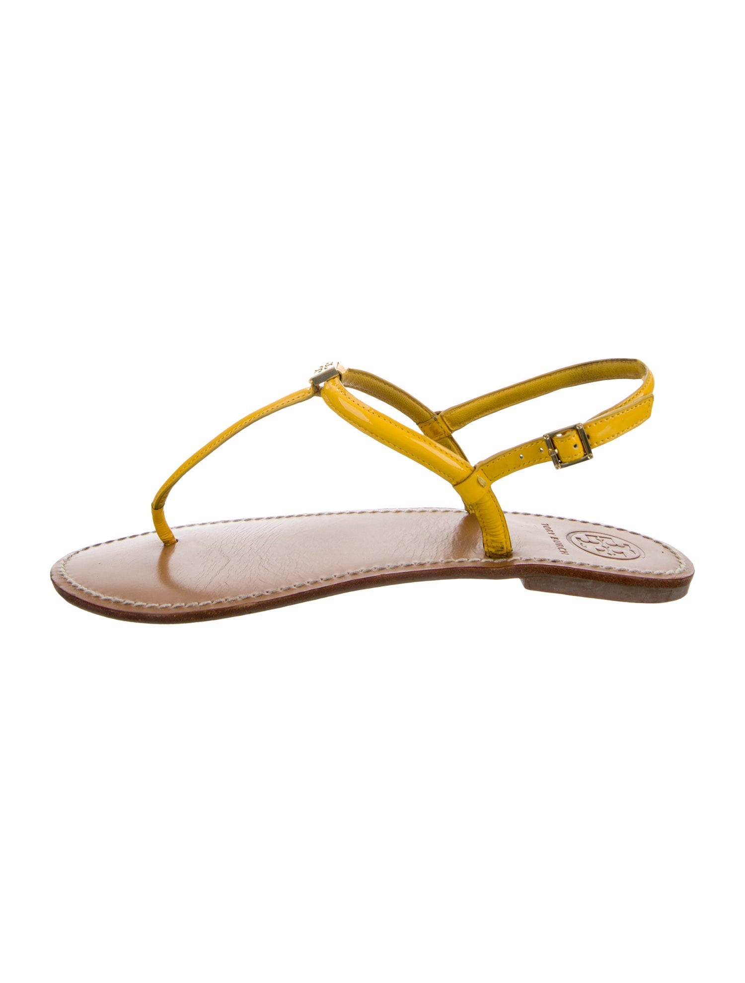 Tory Burch Leather T-Strap Sandals