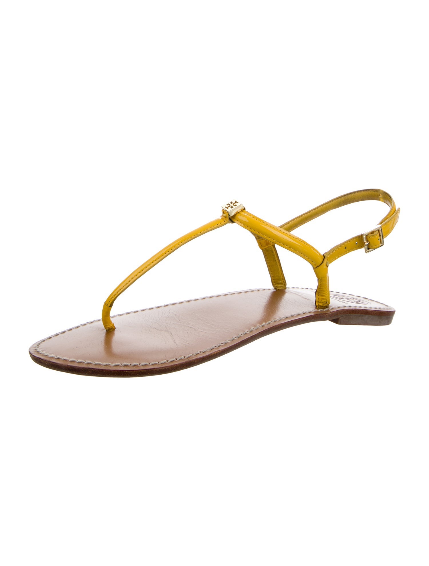 Tory Burch Leather T-Strap Sandals
