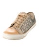 Tory Burch Quilted Pattern Leather Sneakers