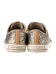 Tory Burch Quilted Pattern Leather Sneakers