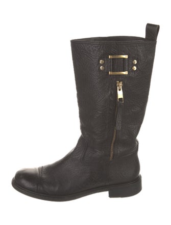 Tory Burch Leather Moto Boots