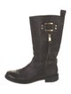 Tory Burch Leather Moto Boots