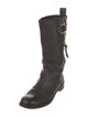 Tory Burch Leather Moto Boots
