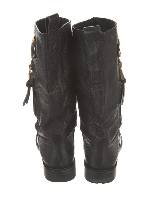 Tory Burch Leather Moto Boots