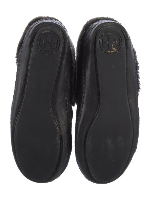 Tory Burch Suede Fur Trim Lace-Up Boots