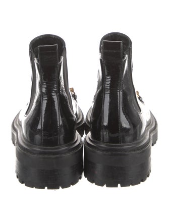 Tory Burch Patent Leather Combat Boots